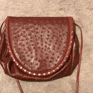 Ostrich leather purse